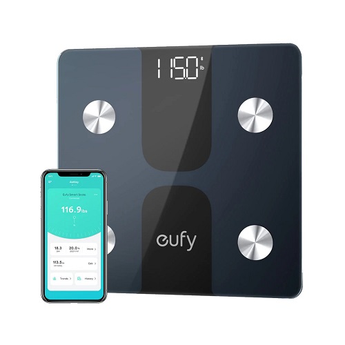 Anker T9146H11 Eufy Smart Scale C1 with Bluetooth 4.2 - Black - deluxe.com.ng