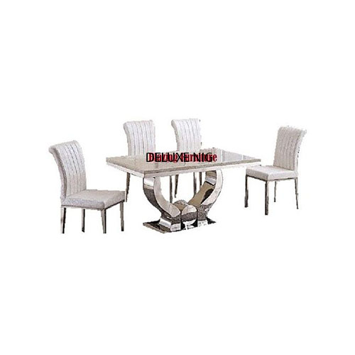 Classic Marble Dinning With 6 Chairs (V)
