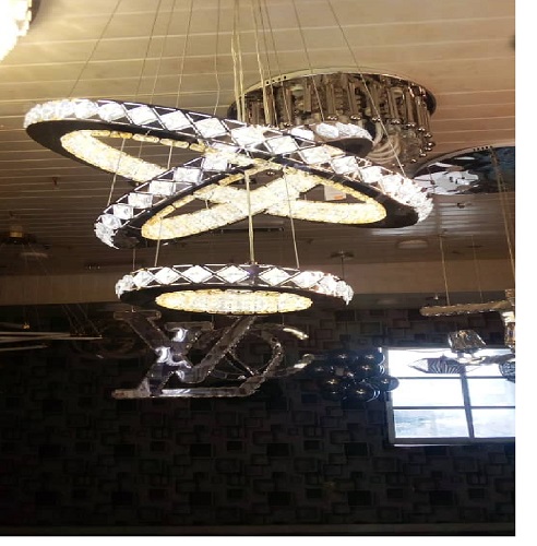 3 IN 1 LED RING CHANDELIER LIGHT QUALITY DESIGNED LIGHT  - FOR INDOOR USE (ZENLI)  - deluxe.com.ng