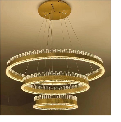 3 IN 1 ROUND LED CHANDELIER QUALITY DESIGNED LIGHT- FOR INDOOR USE (CILIP) - deluxe.com.ng