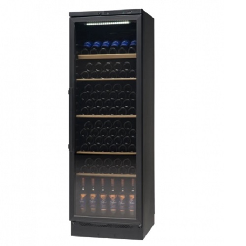 Vestfrost Display Refrigerator | VKG571 355 Litres 116 Bottles Capacity Upright Wine Chiller  - Black Finish - deluxe.com.ng