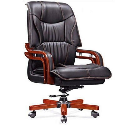 DARK BROWN EXECUTIVE OFFICE CHAIR (DESIN)