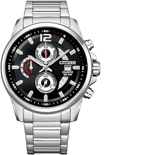 CITIZEN AN3690-56E MEN’S ECO-DRIVE CHRONOGRAPH SILVER TONE WATCH - deluxe.com.ng