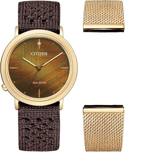 CITIZEN EM1003-48X L AMBILUNA WOMEN’S ECO-DRIVE FABRIC WATCH- deluxe.com.ng