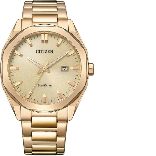 CITIZEN MEN’S BM7603-82P ECO-DRIVE QUARTZ WATCH WITH GOLD-TONE STAINLESS STEEL BRACELET - deluxe.com.ng