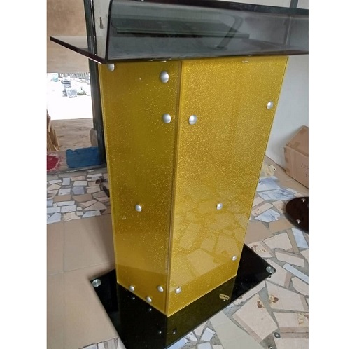BLACK GLASS TOP & BOTTOM PULPIT (1530)