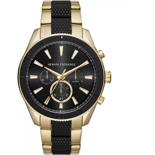 ARMANI EXCHANGE AX1814 MEN’S CHRONOGRAPH TWO-TONE BRACELET WATCH  - deluxe.com.ng