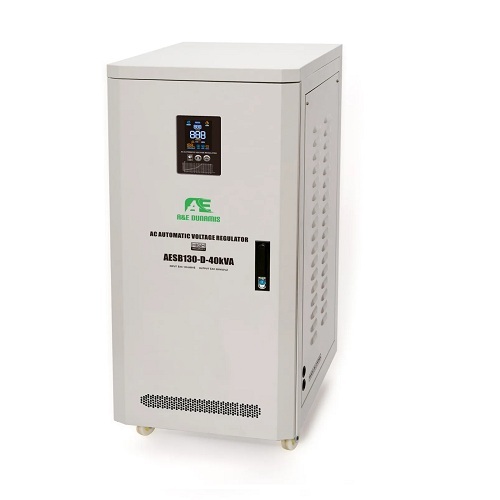 A & E DUNAMIS 40KVA SERVO SINGLE PHASE VOLTAGE STABILIZER AESB130-D - deluxe.com.ng