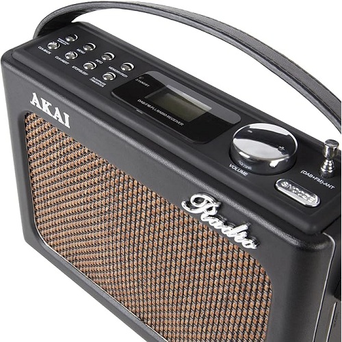 AKAI Retro Portable Wireless Dab Radio - deluxe.com.ng