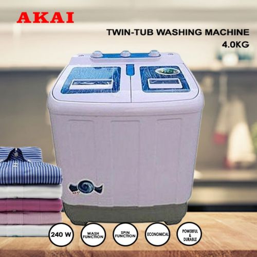 AKAI Washing Machine - Washing + Spinning + Draining - 4.0kg (S) -deluxe.com.ng