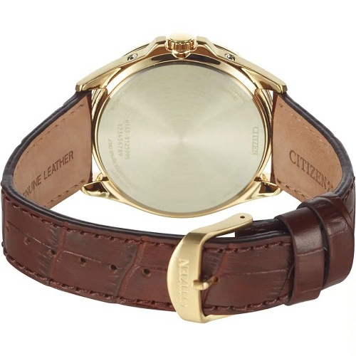 CITIZEN CB0253-19A ECO-DRIVE RADIO CONTROLLED BROWN LEATHER WATCH - deluxe.com.ng