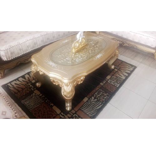 QUALITY DESIGNED  CENTER TABLE & 2 SIDE STOOLS (AUSFUR) - deluxe.com.ng