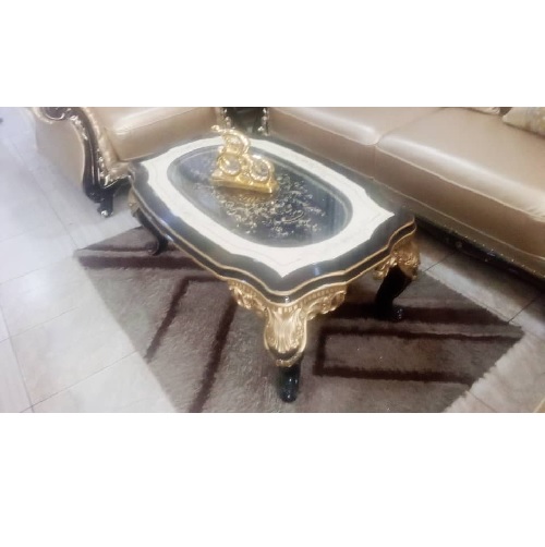 QUALITY DESIGNED  CENTER TABLE WITH 2 SIDE STOOLS (AUSFUR) - deluxe.com.ng