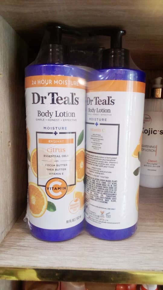 DR. TEAL'S BODY LOTION - WITH CITRUS ESSENTIAL OILS