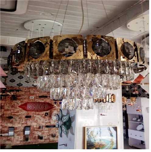 GOLDEN & SILVER CRYSTAL CHANDELIER QUALITY DESIGNED LIGHT - FOR INDOOR USE (ZENLI) - deluxe.com.ng