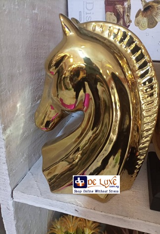 GOLDEN UNICORN HEAD DESIGN FOR HOME OR OFFICE (SWEN) - DELUXE.COM.NG