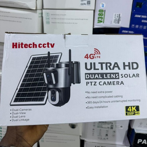HITECH CCTV 4GLTE ULTRA HD DUAL LENS SOLAR PTZ CAMERA HITECH CCTV 4GLTE ULTRA HD DUAL LENS SOLAR PTZ CAMERA