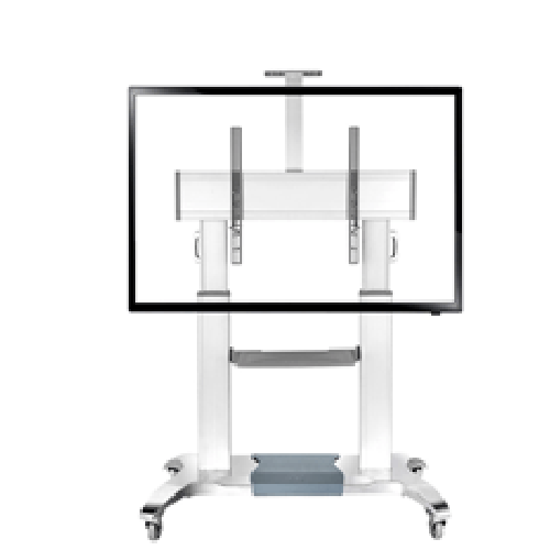 Video Conferencing Equipment Floor Stand for 60″-100″ Screen With Camera Tray and Codec Shelf - deluxe.com.ng