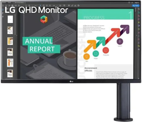 LG 32QP880-B 32-inch QHD IPS Monitor with ErgoStand and USB Type C (PW)