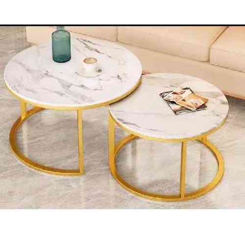 2 QUALITY MARBLE CENTER TABLES - AVAILABLE  (SOFU) - deluxe.com.ng