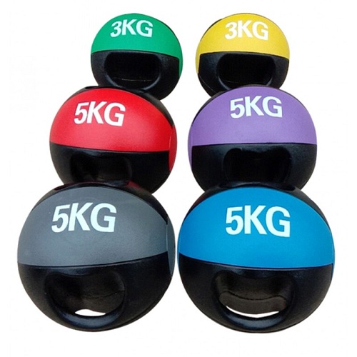 LITE FITNESS MDK0753-4 Medicine Ball with Handles 4kg - deluxe.com.ng