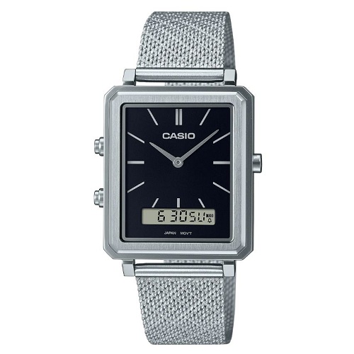 CASIO MTP-B205M-1EDF MEN’S ENTICER ANALOG-DIGITAL MESH WATCH - deluxe.com.ng