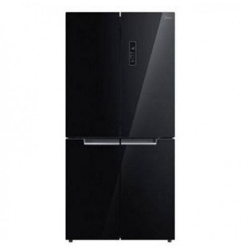 Midea HQ-627WEN Side-By-Side Refrigerator 482Lts|R600 Gas|Black Glass -deluxe.com.ng 