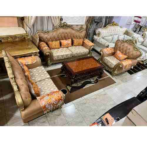 QUALITY DESIGNED 7 SEATERS SOFA WITHOUT CENTER TABLE -AVAILABLE (AUSFUR) - deluxe.com.ng