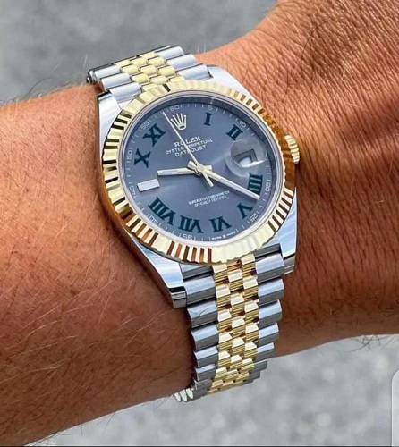 ROLEX GENEVE EXCLUSIVE DESIGNERS WRISTWATCH WITH SILVER AND TOUCH OF GOLD (SAWW) - DELUXE.COM.NG
