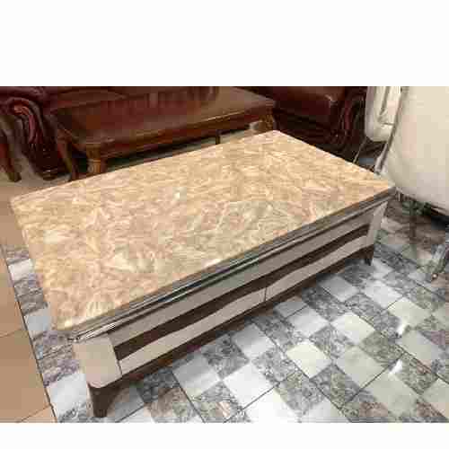 QUALITY RECTANGULAR BROWN MARBLE MARBLE CENTER TABLE (EKIN) - deluxe.com.ng