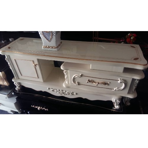 QUALITY DESIGNED CREAM  TV STAND  - AVAILABLE (MOBIN) - deluxe.com.ng