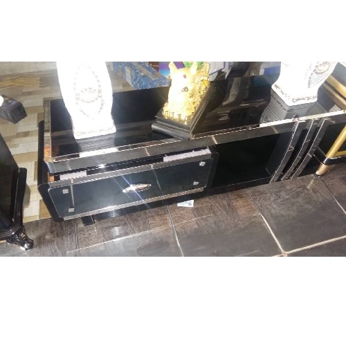 QUALITY DESIGNED BLACK TV STAND - AVAILABLE (MOBIN) - deluxe.cm.ng