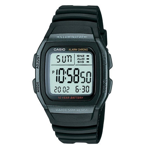 Casio W96H-1BV Men’s Classic Digital Dual Time Small Size Watch - deluxe.com.ng