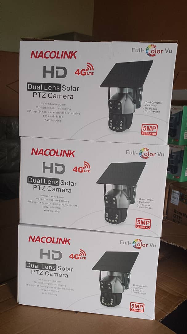 NACOLINK HD DUAL LENS PTZ SOLAR CAMERA