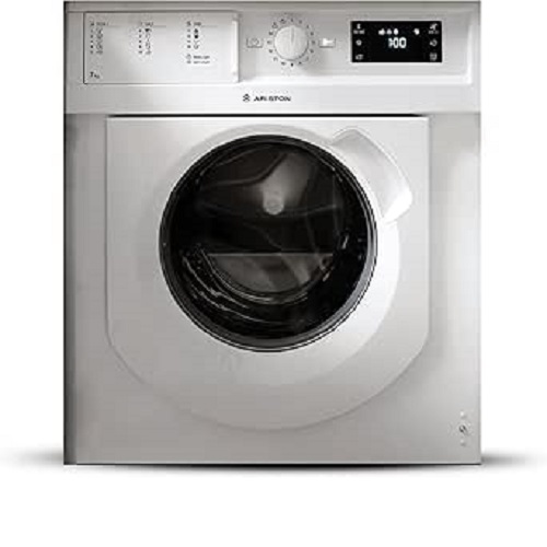 Ariston Washing Machine |  7KG FRONT LOADER BI WDHL 75128 BUILT-IN FULL INTEGRATED WASHER AND DRYER  - WHITE COLOUR - deluxe.com.ng