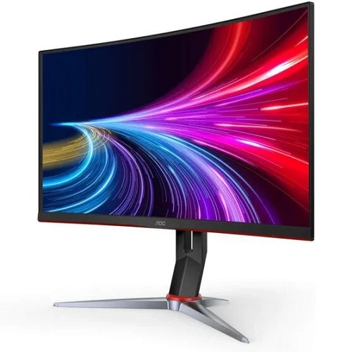 AOC C27G2Z 27″ Curved Frameless Ultra-Fast Gaming Monitor, FHD 1080p, 0.5ms 240Hz, FreeSync, HDMI/DP/VGA, Height Adjustable, Black (PW) - deluxe.com.ng
