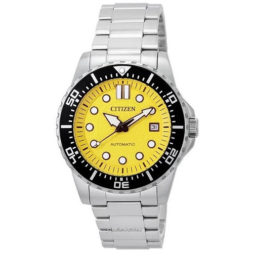 CITIZEN NJ0170-83Z MEN’S URBAN MECHANICAL AUTOMATIC YELLOW DIAL BRACELET SPORT WATCH - deluxe.com.ng