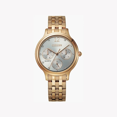 CITIZEN ED8183-54A WOMEN’S MOP DIAL GOLD BRACELET DRESS WATCH - deluxe.com.ng