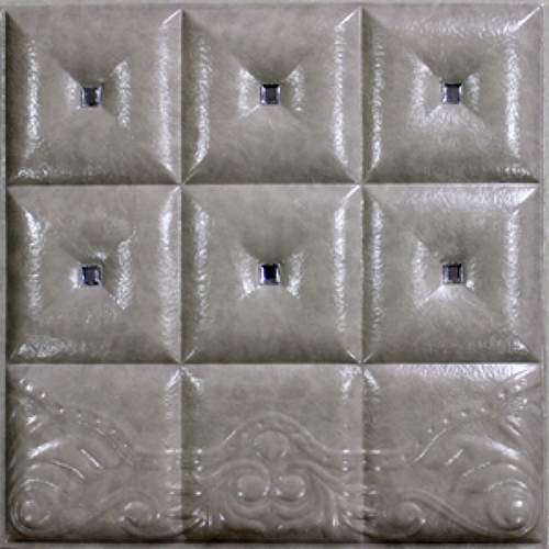 3D BEIGE LEATHER WALL PANEL - XK-62 