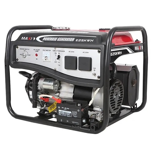 MAXI 3.1kva 100% Copper Key Starter Petrol Generator With Wheels | MAXIGEN EK25 - deluxe.com.ng