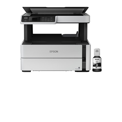 Epson M2170 Monochrome All-in-One WiFi,Networking, Auto Duplex InkTank Printer, Black, Medium