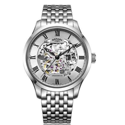 ROTARY GB02940/06 MEN'S GREENWICH STAINLESS STEEL WATCH