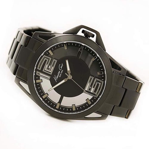 Kenneth Cole 10022527 New York Men’s Translucent Stainless Steel Quartz Watch
