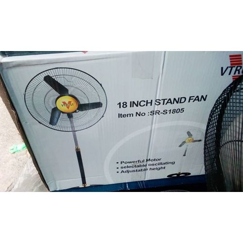 VTRUST 18 Inches STANDING FAN WITH 3 BLADES SR-S180S - deluxe.com.ng
