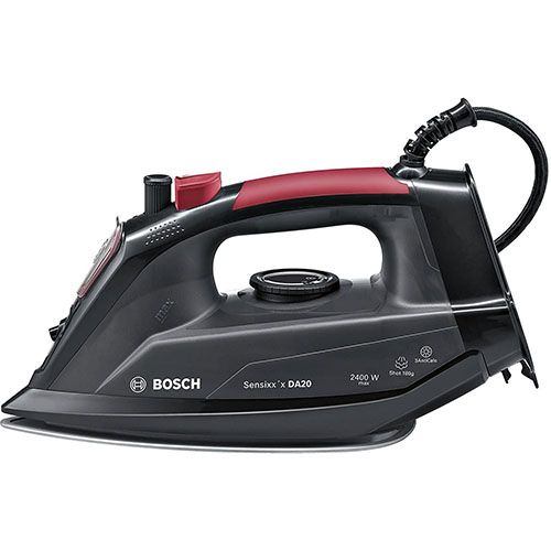  BOSCH TDA2080GB Steam Iron with 2400W Power and 300ML Water Tank Capacity in Black and Red - deluxe.com.ng