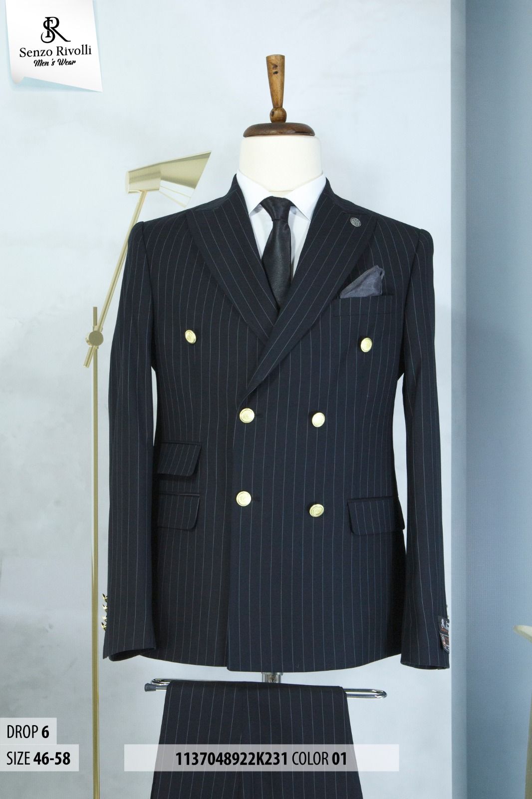 EXECUTIVE DARK GREY BREASTED TURKEY SUIT WITH GOLDEN BUTTON-deluxe.com.ng