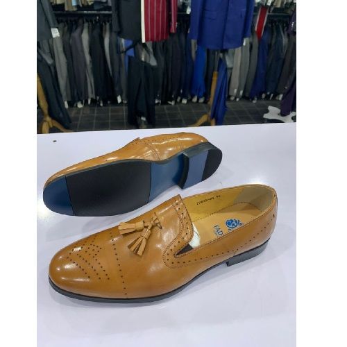 EXECUTIVE BROWN CORPORATE | CASUAL SHOE WITH DOTTED LINES DESIGN | AVAILABLE IN ALL SIZES (DEJOS) (N) - deluxe.com.ng