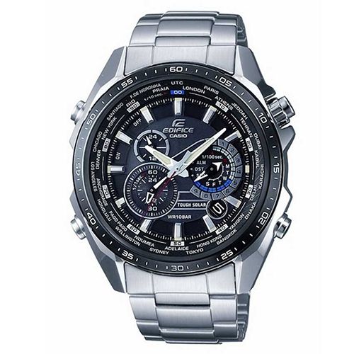 Casio EQS500DB-1A1 Men’s Edifice Tough Solar Multi-Function Stainless Steel Watch