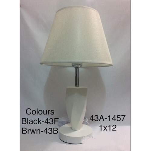 CLASSY TABLE LAMPS|43A 1457 1x12 (BLACK,BROWN)- deluxe.com.ng