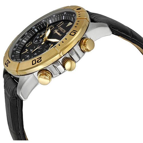 Invicta 7284 Men’s Signature Quartz Chronograph Black Dial Watch